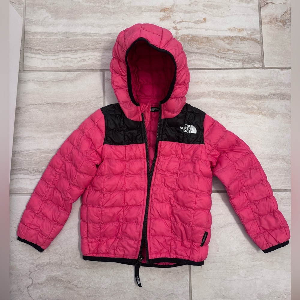 The North Face 3T Jacket Pink and Black with hood